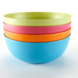 MULTI BRIGHT BAMBOO BOWLS SET OF 4