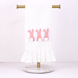 Bunny Ruffle Hand Tea Towel