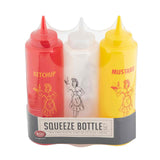 SQUEEZE PLASTIC BOTTLE SET/3