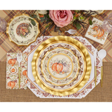 Turkey & Gourds Paper Salad Plates
