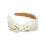 PAPER BOW HEADBAND - IVORY