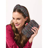 BLACK CONFETTI KNOTTED HEADBAND