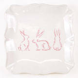 Lily Belle Bunny Square Platter