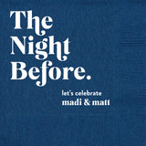 Personalized The Night Before Napkins Set of 50