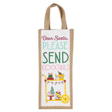 SANTA SEND COCKTAILS WINE BAG