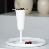 White Champagne Flute
