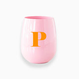 Pink Stemless Wine Glass