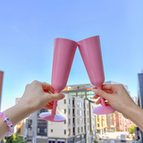 Pink Champagne Flute