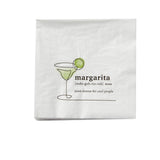 MARGARITA PAPER BEVERAGE NAPKINS