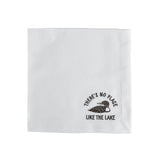 HAPPY DAZE EMBROIDERED COTTON NAPKIN - DUCK