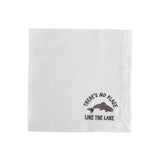 HAPPY DAZE EMBROIDERED COTTON NAPKIN - FISH
