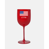 Red 1776 Wine Glass