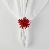 SPIKE NAPKIN RING - RED