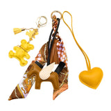 Oprah's Favorite Things - Brown/Yellow Bag Charm Set