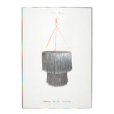 SILVER TINSEL CHANDELIER