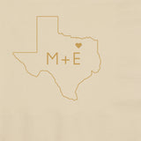 Personalized State Couple Initials Napkins Set of 50
