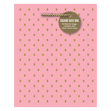 BLOSSOM-GOLD SWISS DOTS SMALL SQUARE TOTE BAG