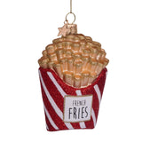 RED AND WHITE FRIES ORNAMENT