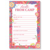 Hello From Camp Floral Stationery Set