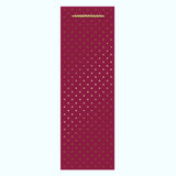 GOLD SWISS DOTS CRANBERRY BOTTLE BAG