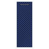 GOLD SWISS DOTS-MIDNIGHT BLUE BOTTLE GIFT BAG