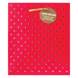 GOLD SWISS DOTS-RED SMALL TOTE BAG