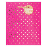 MAGENTA-GOLD SWISS DOTS SMALL TOTE BAG