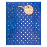 GOLD SWISS DOTS-NAVY SMALL SQUARE TOTE BAG