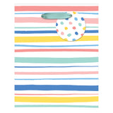HAPPY STRIPES AND DOTS SMALL TOTE BAG