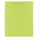 GOLD SWISS DOTS MEDIUM TOTE BAG-LIME