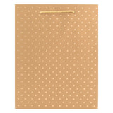 GOLD SWISS DOTS-GOLD MEDIUM TOTE BAG