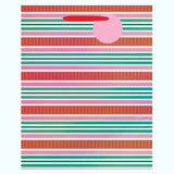 BRIGHT STRIPES MEDIUM GIFT BAG