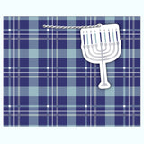 HANUKKAH SILVER MENORAH MEDIUM GIFT BAG