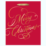MERRY CHRISTMAS CLASSIC SCRIPT MEDIUM GIFT BAG