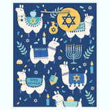 HAPPY HANUKKAH LLAMA MEDIUM GIFT BAG