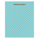 GOLD SWISS DOTS MEDIUM TOTE BAG-ROBIN'S EGG