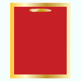 RED GOLD ELEGANCE MEDIUM GIFT BAG