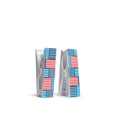 Freeport Stripe Red,White Blue Beach Towel Clips Set/2