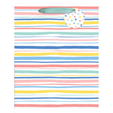 HAPPY STRIPES AND DOTS LARGE TOTE BAG