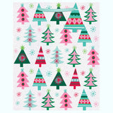 BOHEMIAN CHRISTMAS TREES LARGE GIFT BAG