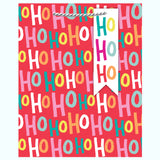 BOLD BRIGHT HO HO HO LARGE GIFT BAG