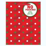 NO PEEKING DOT LARGE GIFT BAG