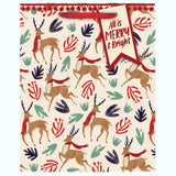 JOYFUL PRANCER MERRY LARGE GIFT BAG