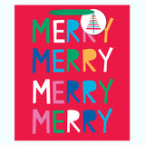 COLORFUL CHRISTMAS JUMBO  GIFT BAG