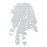 WHITE PEARL CURLY BOW