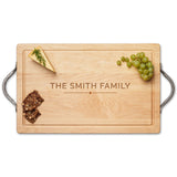 Personalized Maple Wood Cutting + Cheeseboard 18 x 12