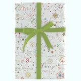WHIMSICAL MERRY CHRISTMAS JUMBO ROLL WRAP