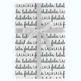 SCRIPT FA LA LA LA JUMBO ROLL WRAP