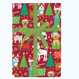 PUPPIES LOVE CHRISTMAS JUMBO ROLL WRAP