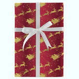 SANTA OVER THE MOON JUMBO ROLL WRAP